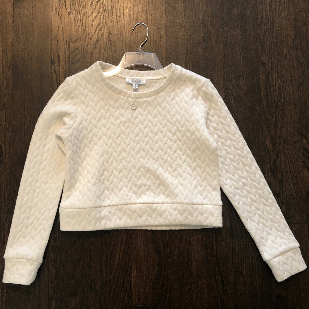 Shilla Brand Harmony Textured Sweatshirt Size S